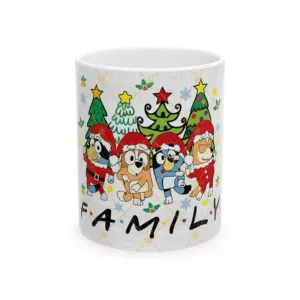 Princess Grace Family Christmas Ceramic Mug – Holiday Cheer for Loved Ones