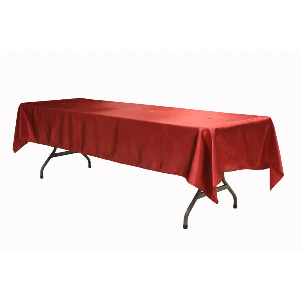 Satin Rectangular 60"x120" Tablecloth - Apple Red