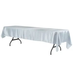 Satin Rectangular 60"x120" Tablecloth - Dusty Blue