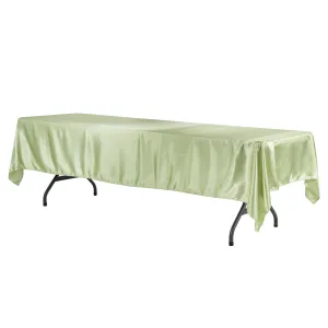 Satin Rectangular 60"x120" Tablecloth - Sage Green