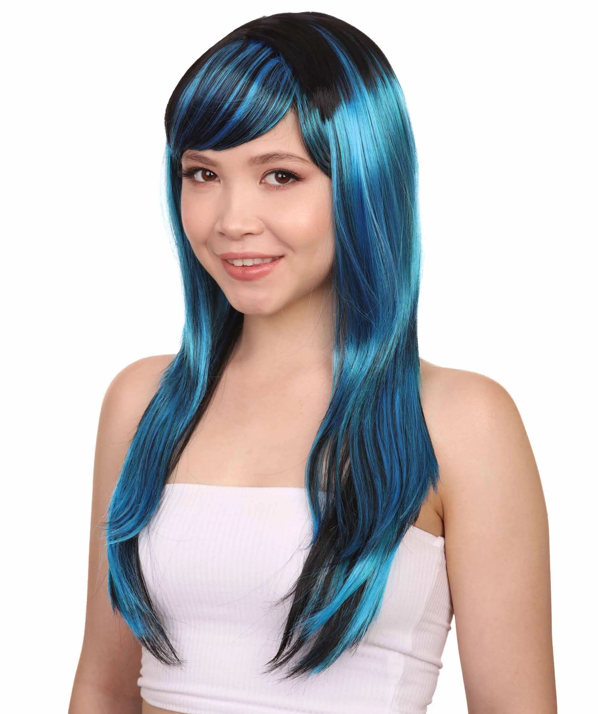 Sexy Peacock Womens Wig | Party Ready Fancy Cosplay Halloween Wig | Premium Breathable Capless Cap