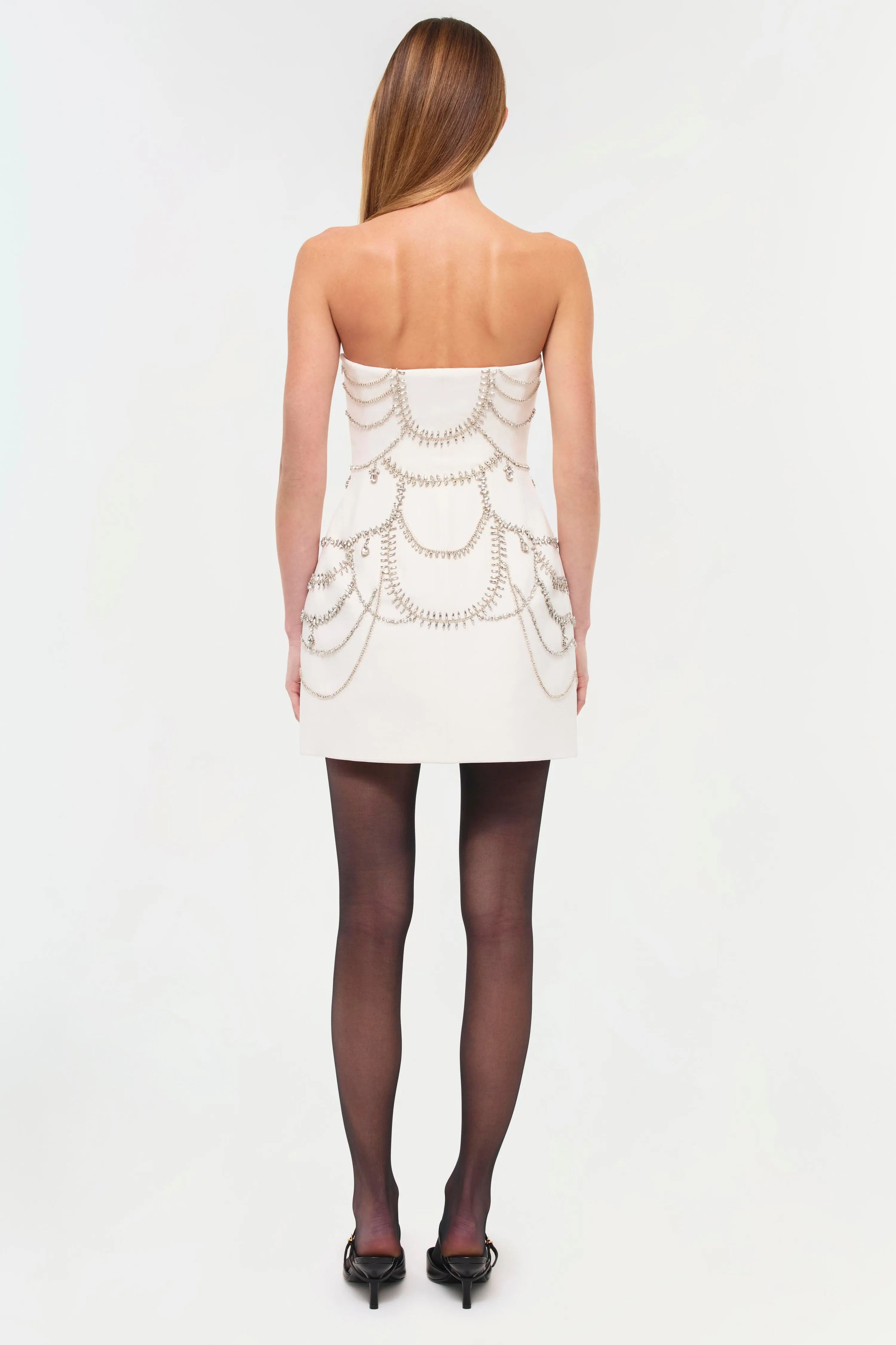 SIMKHAI - Arta Bustier Mini Dress in Ivory