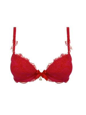 Soir De Venise Push Up Bra In Rouge Venise - Lise Charmel