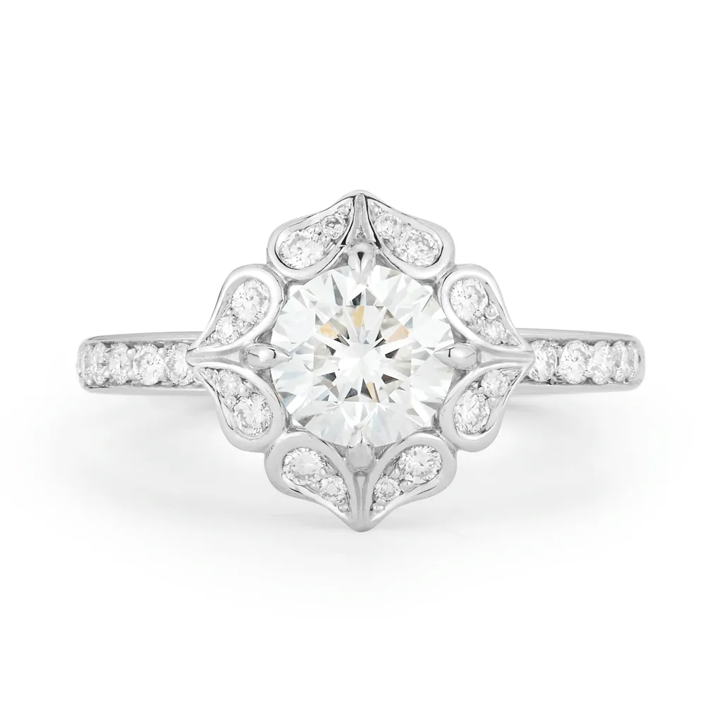 Steller Splash Diamond Engagement Ring