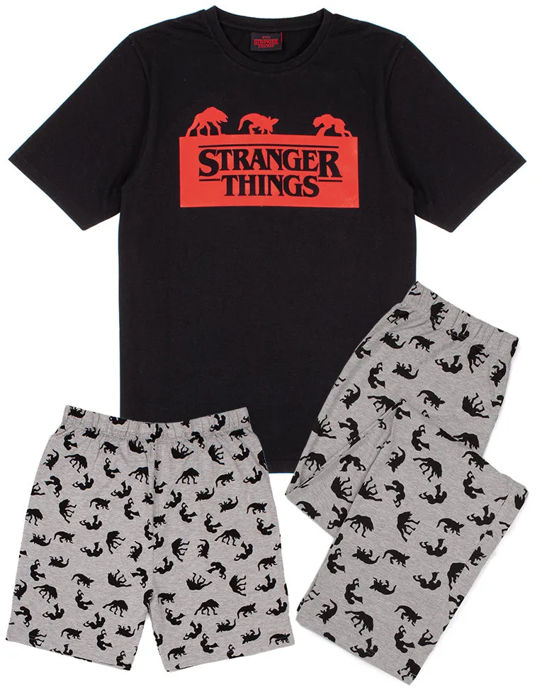 Stranger Things Pyjamas Mens Short OR Long Leg Options PJs Large