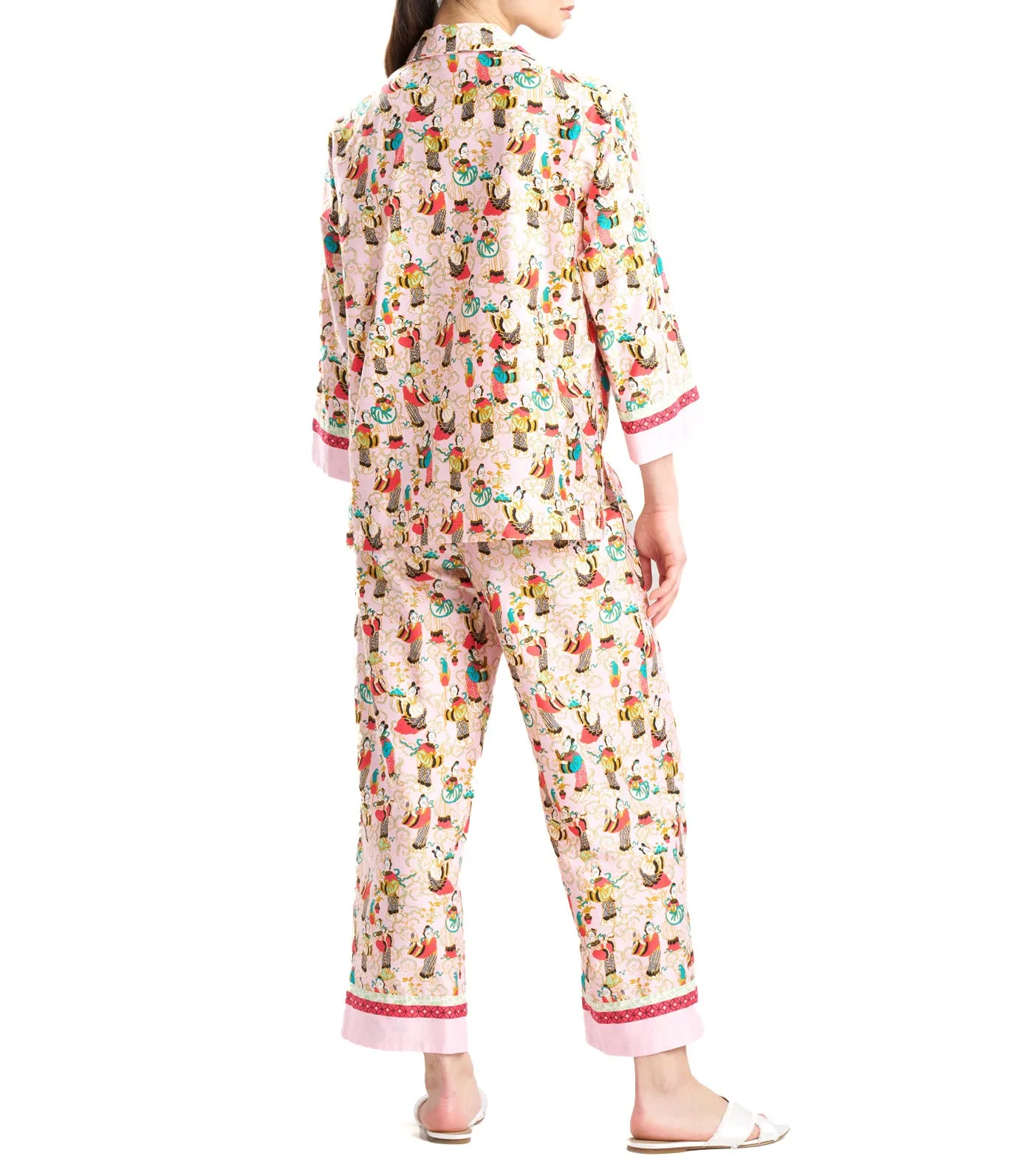 Tea Garden Notch Pj Light Pink