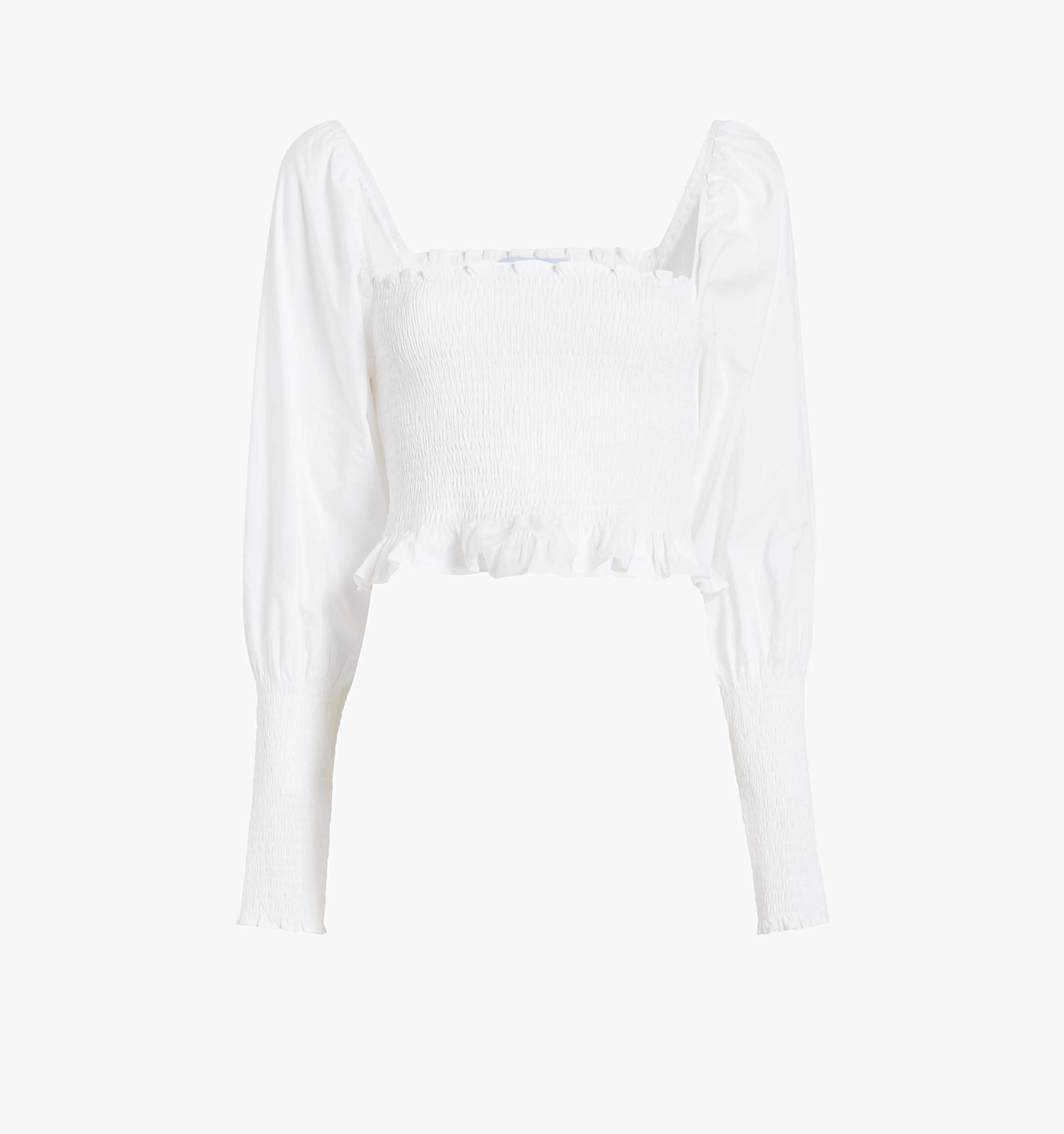 The Grace Nap Top - White Cotton