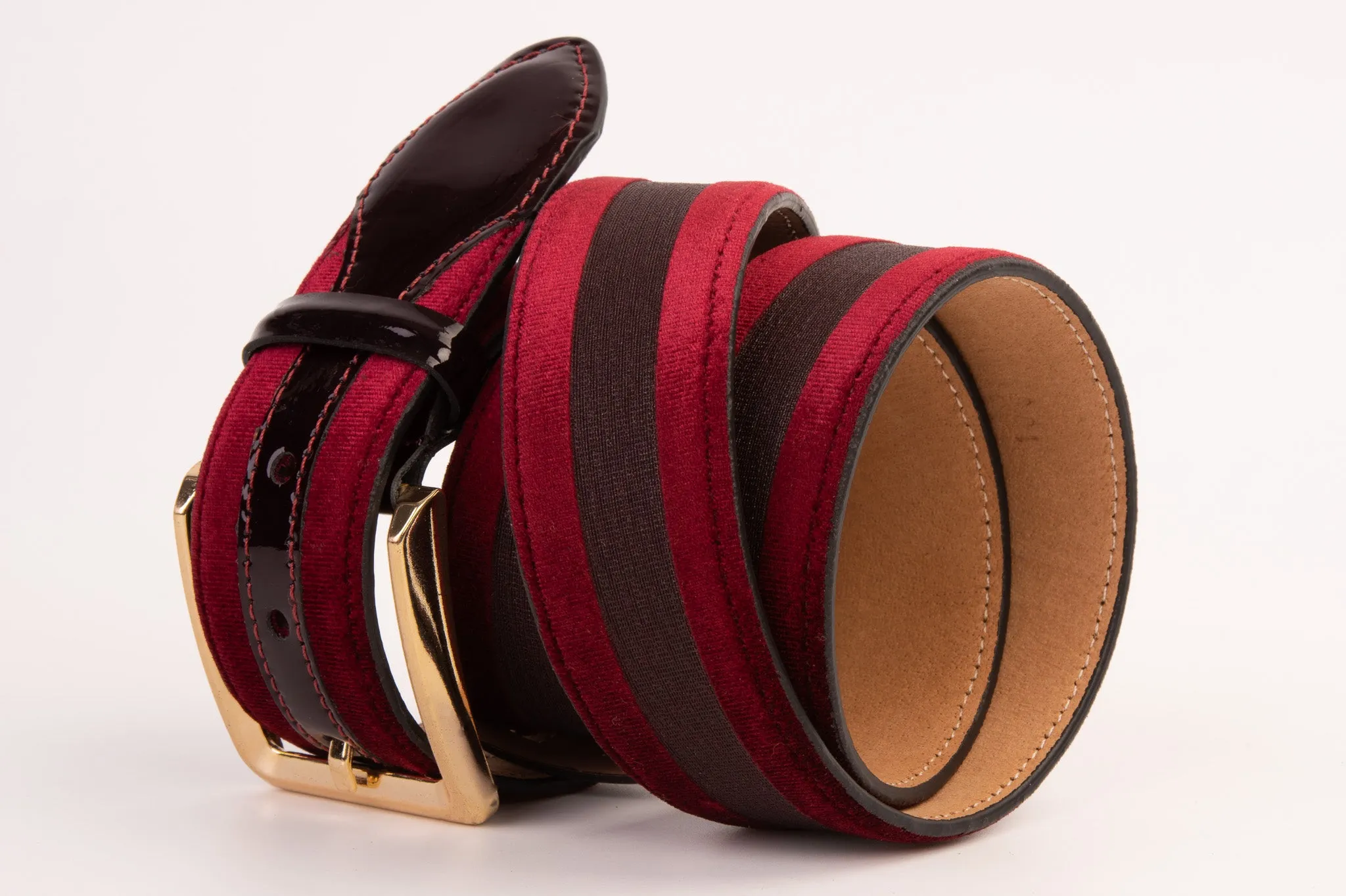 The Pontalto Burgundy Leather Belt