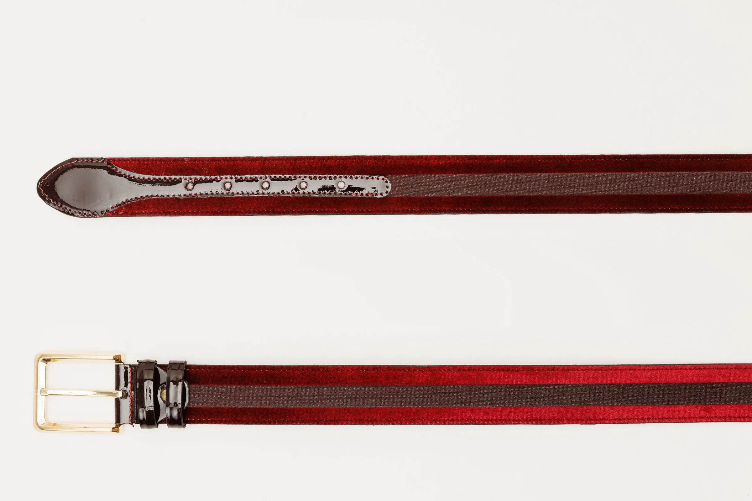 The Pontalto Burgundy Leather Belt