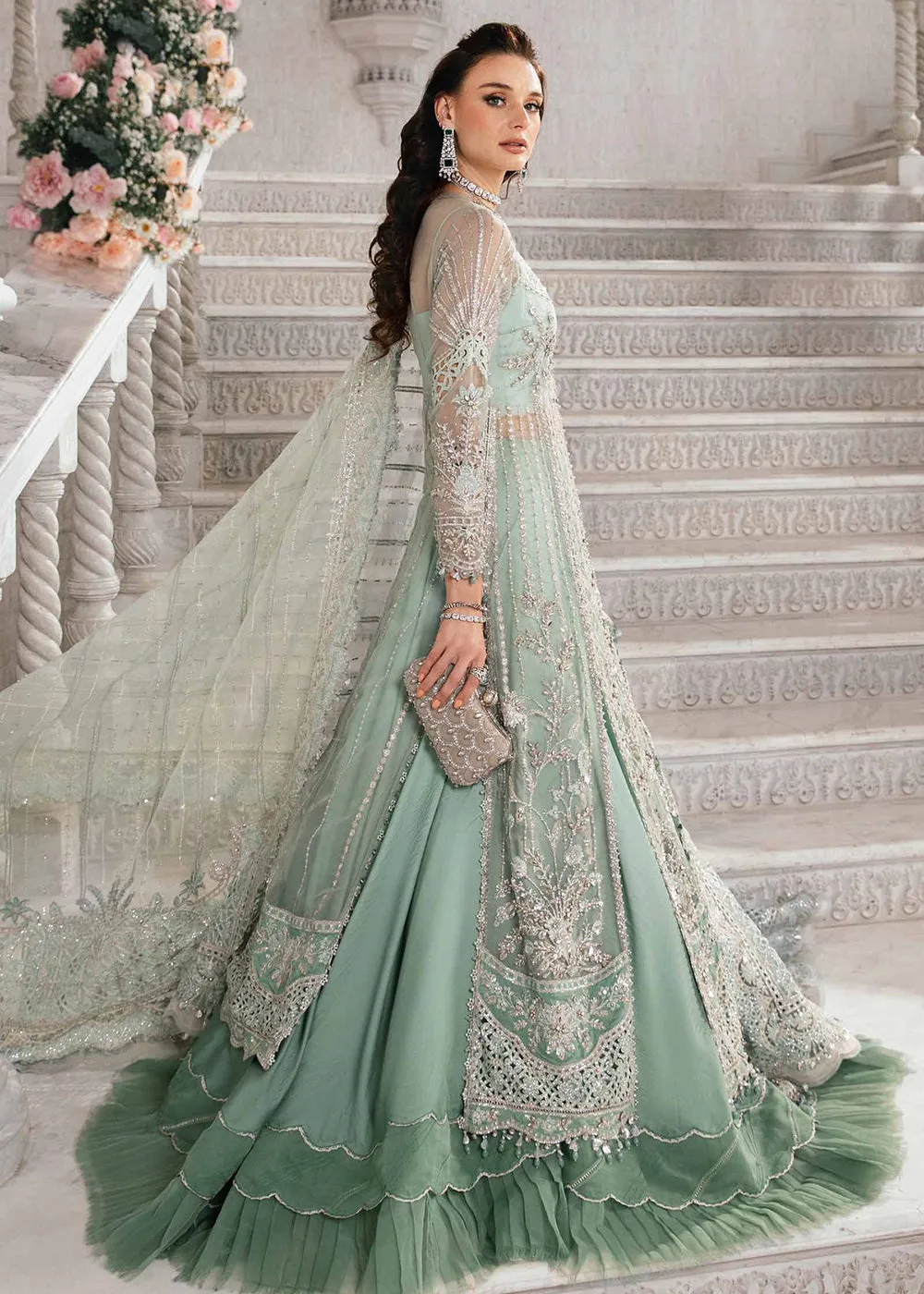 Unstitched Mbroidered Wedding Formals 2024 by Maria B | BD-2803