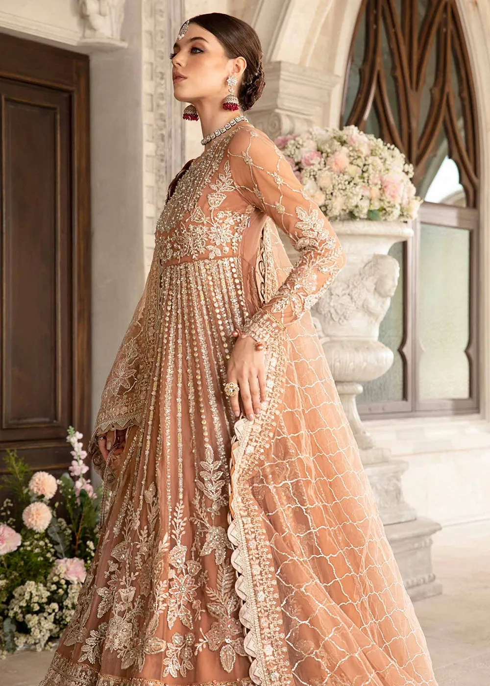 Unstitched Mbroidered Wedding Formals 2024 by Maria B | BD-2804