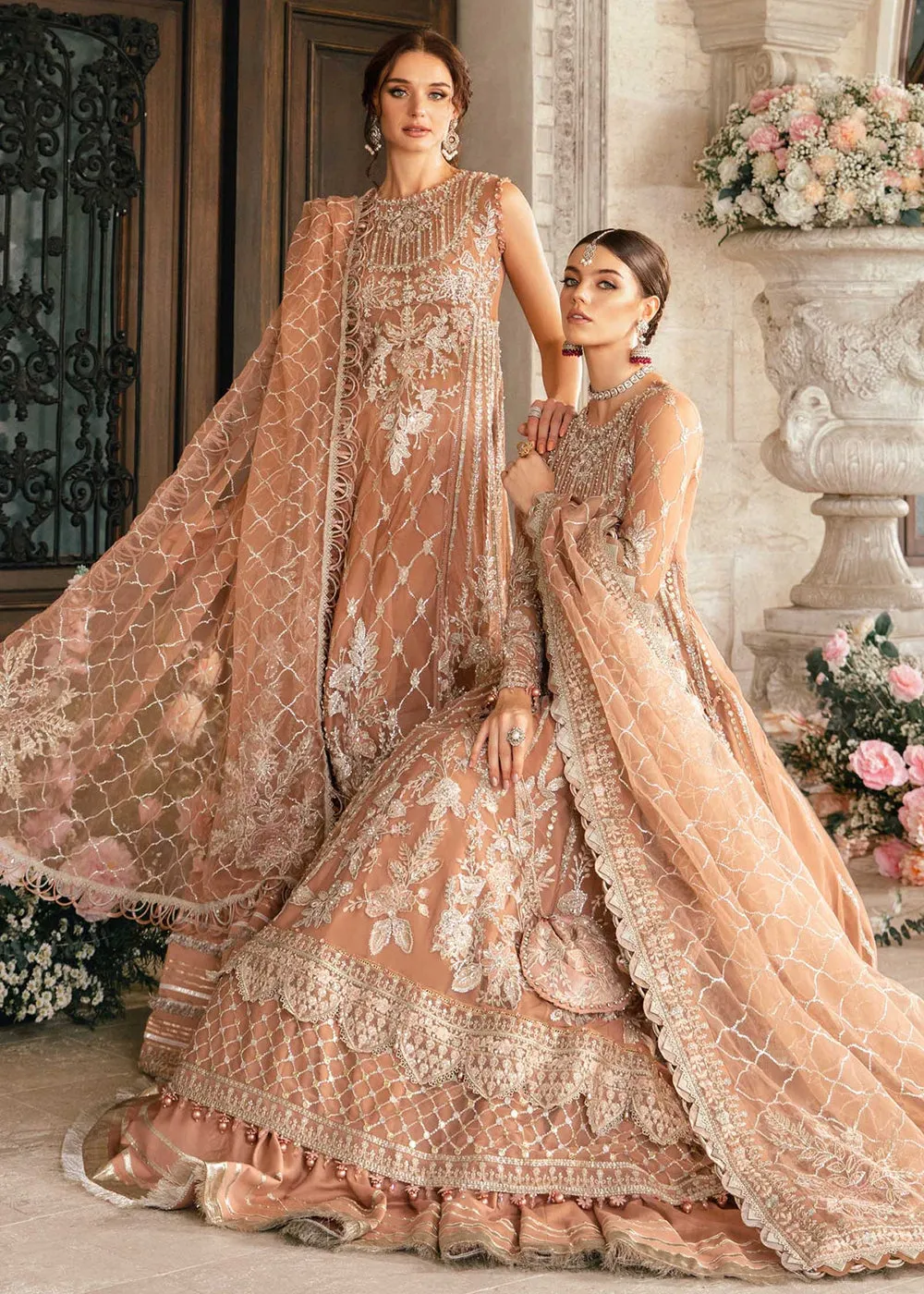 Unstitched Mbroidered Wedding Formals 2024 by Maria B | BD-2804