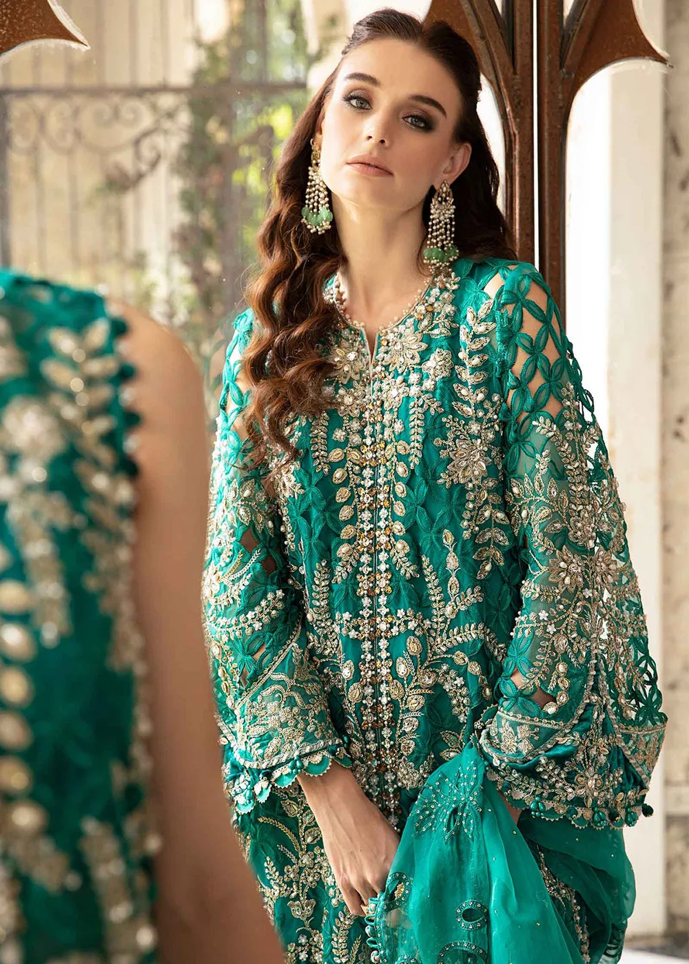 Unstitched Mbroidered Wedding Formals 2024 by Maria B | BD-2806