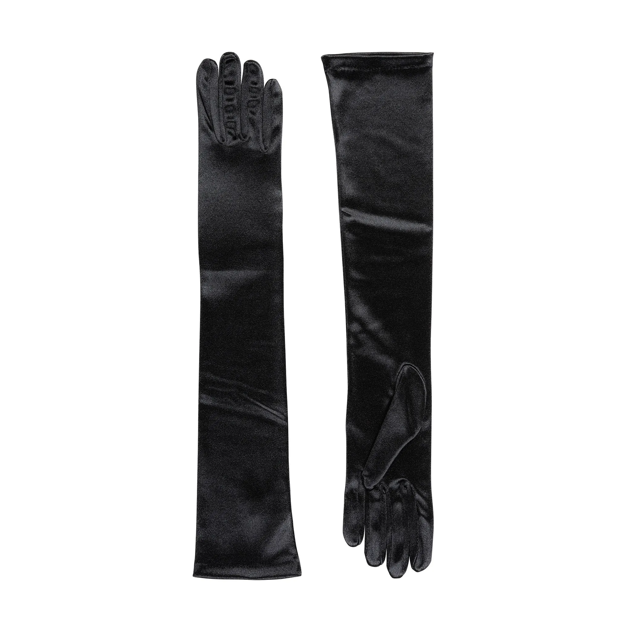 Women's Long Above-Elbow Satin Gloves