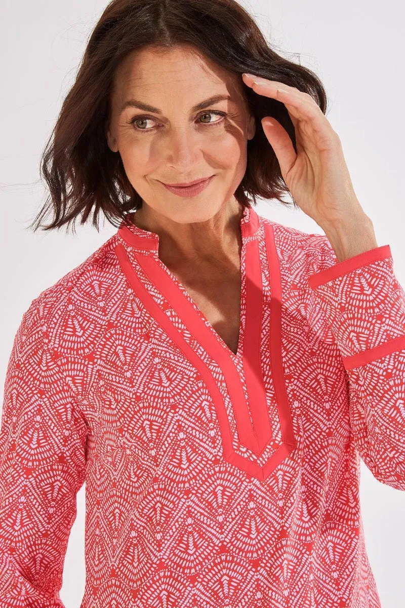 Women's Sampika Tunic Top  |  Radiant Coral Alluvia