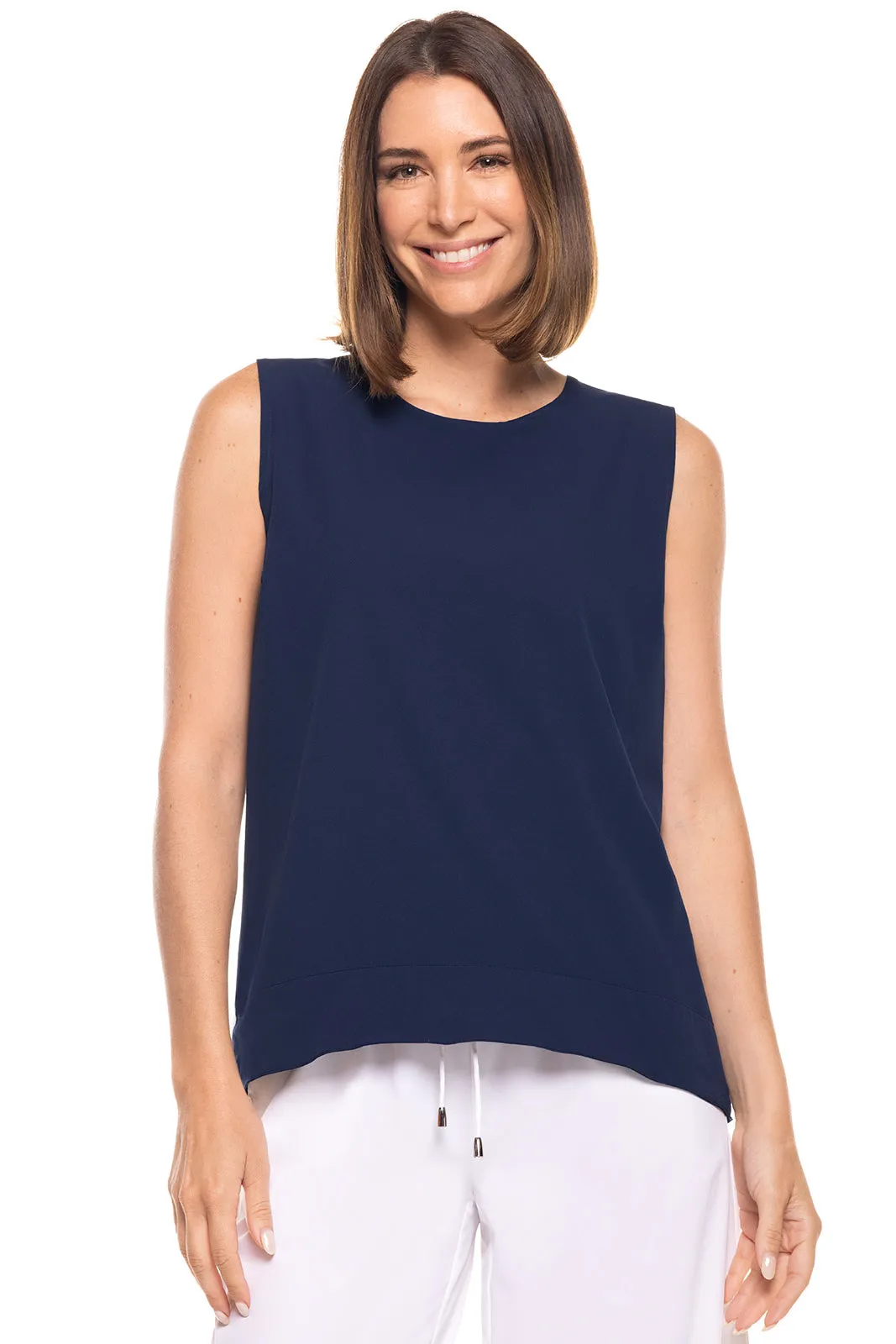 Women's St. Tropez Swing Tank Top  |  Navy