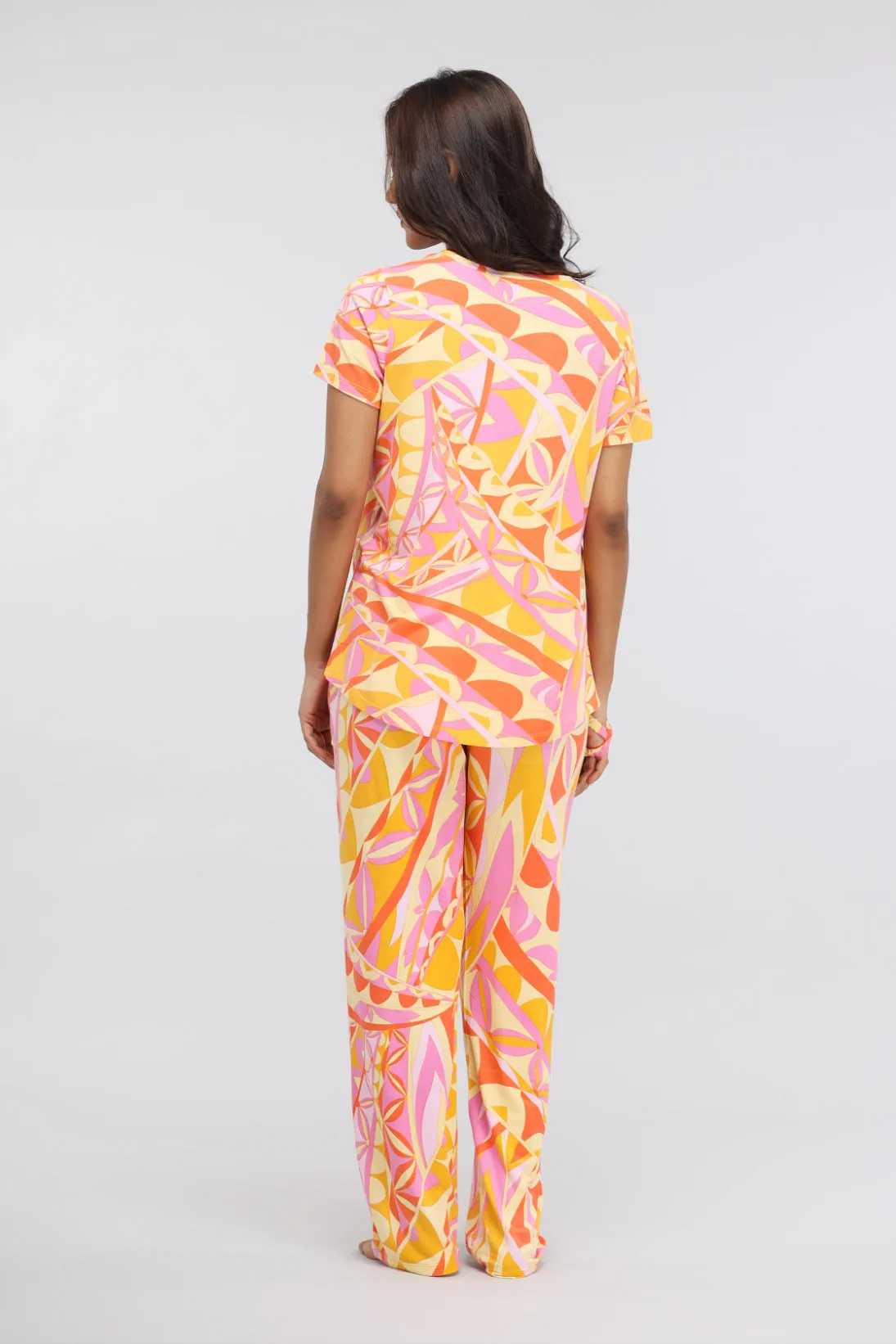 Yellow Paisley Modal Pajama